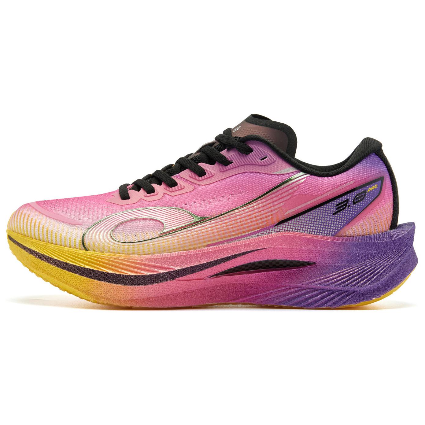QIAODAN Strong Wind 3.0 PRO Running Shoes Men’s Low Top Fiery Pink/Enchanted Purple