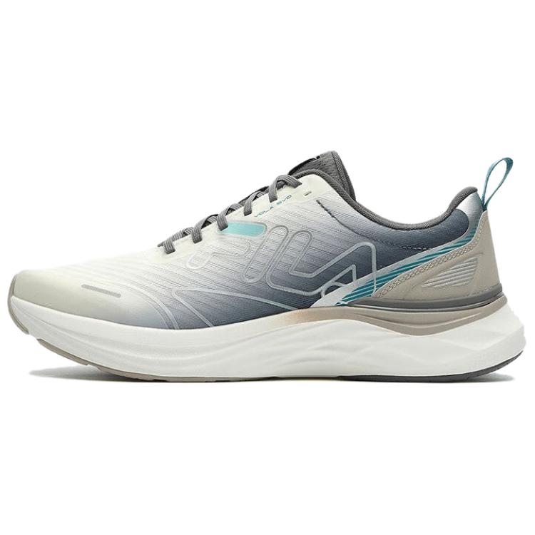 FILA Vola Evo Breathable Lightweight Breathable And Lightweight Low top Casual Running Shoes Men's White Gray