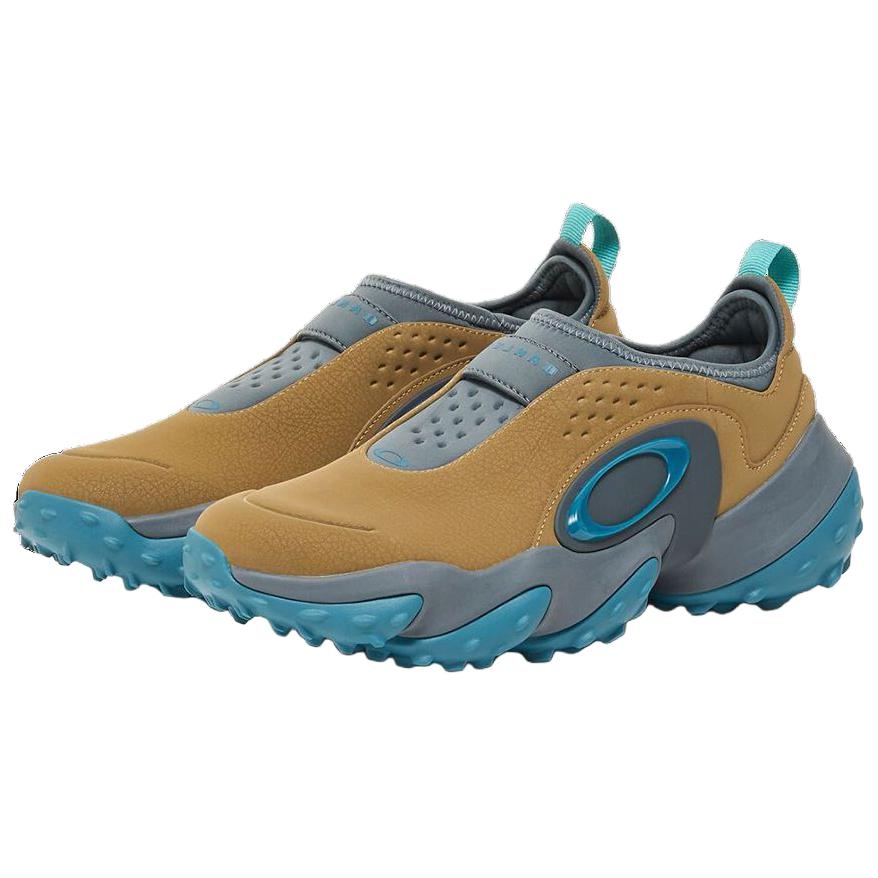 Oakley Edge Icon Slip Resistant Support Low top Golf Shoes Unisex Brown Blue