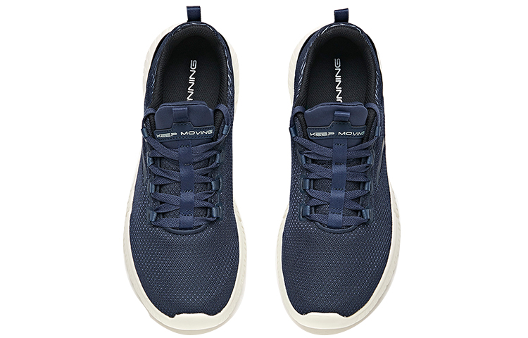 Anta Cushioning Slip Resistant Abrasion Resistant Breathable Low top Running Shoes Men’s Coastal Blue