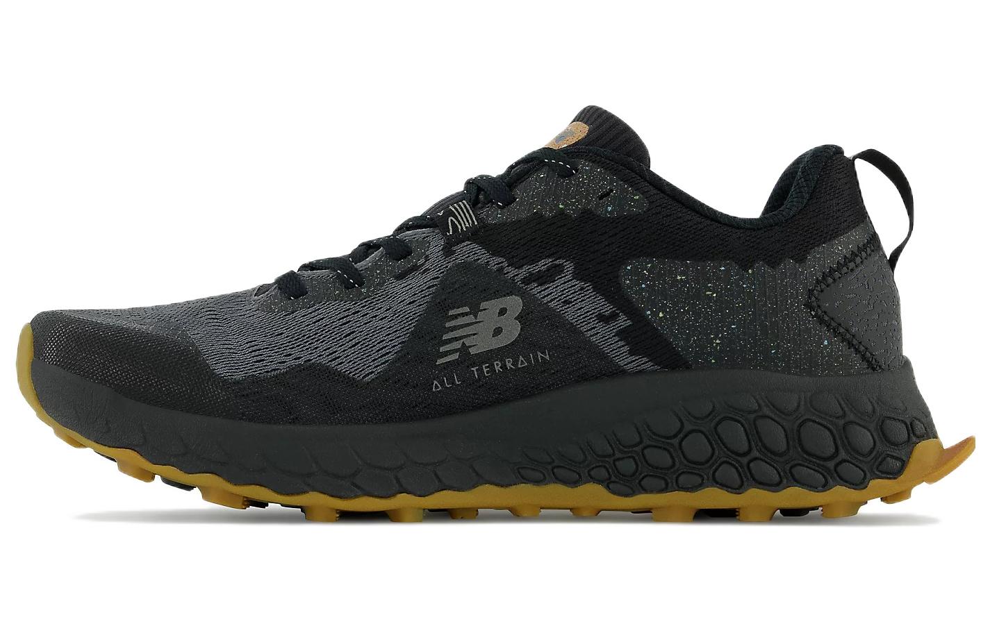 New Balance Hierro v7 cross-country cushioning comfortable fabric wear-resistant low-top cross-country running shoes men's black