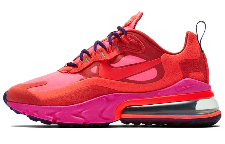 Nike Air Max 270 React Comfortable Mesh Low-top Air Cushion Casual Running Shoes Women's Pink