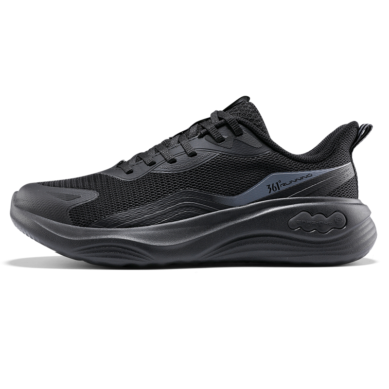 361° Abrasion Resistant, Lightweight, And Breathable Low top Sprint Running Shoes Men’s Black
