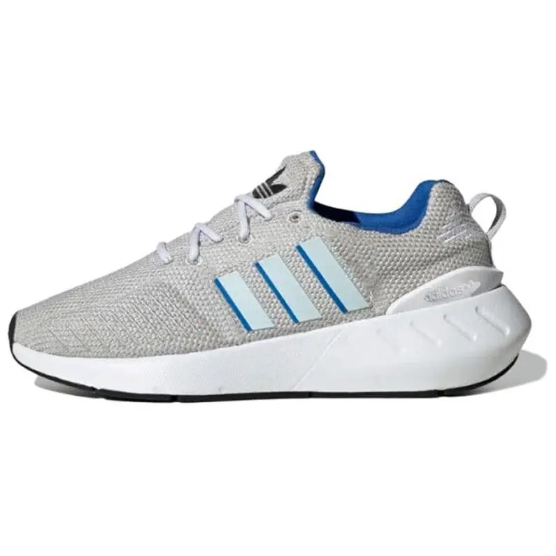 Adidas Originals Swift Run Mesh Cushioning Low top Casual Running Shoes Women's Gray Blue
