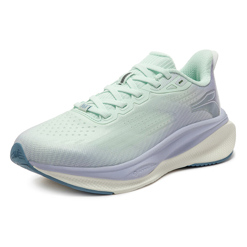 361° Magic Carpet Slip Resistant And Breathable Low top Casual City Commuting Running Shoes Women’s Green Purple