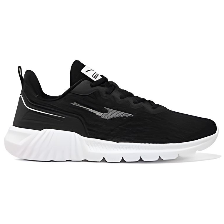 Erke Casual Cushioning Abrasion Resistant Breathable Low top Running Shoes Men’s Black White