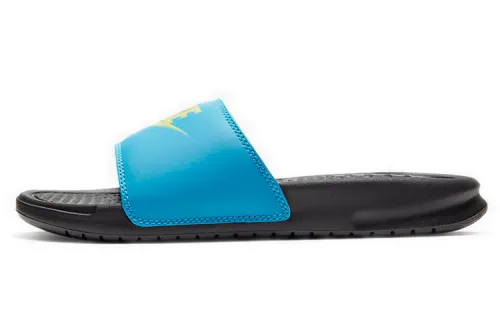 Nike Jdi Benassi Slides 'Blue Fury Limelight' Women's