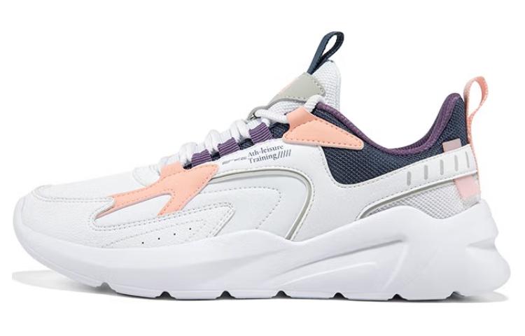 Erke Cushioning Slip Resistant Abrasion Resistant Low top Running Shoes Women’s White Blue