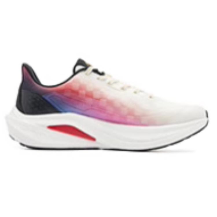QIAODAN Infinity 7.0 Abrasion Resistant Breathable Rebound Low top Casual Sprint Running Shoes Men’s White Red