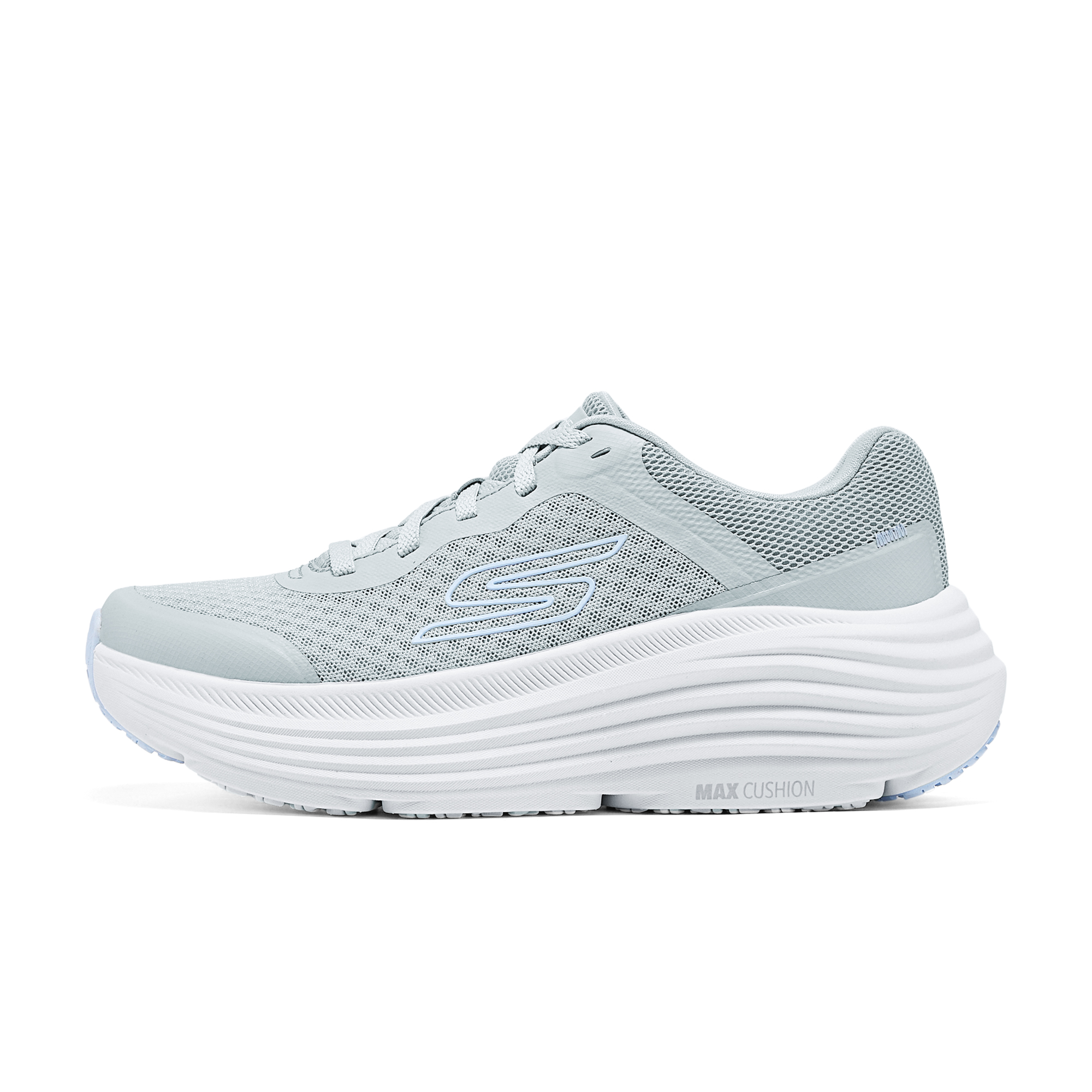 Skechers Zongyun Abrasion Resistant Breathable Height Increasing Running Shoes Women’s Gray
