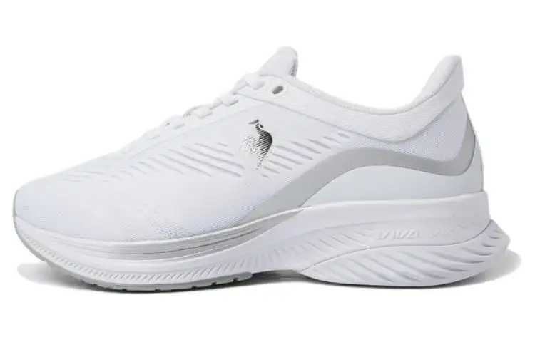 Le Coq Sportif Cushioning Slip Resistant Abrasion Resistant Low top Running Shoes Unisex White Gray