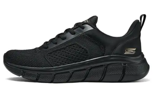 Skechers Fashion Breathable And Lightweight Low top Running Shoes Women's Black