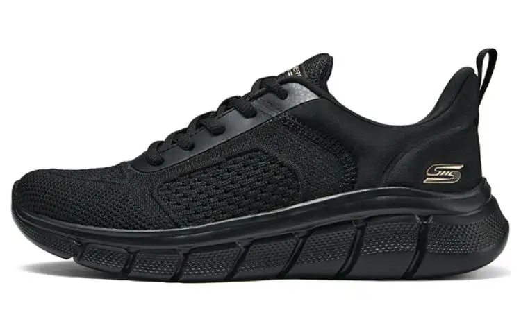 Skechers Fashion Breathable And Lightweight Low top Running Shoes Women's Black