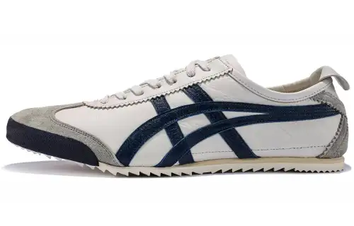 Onitsuka Tiger MEXICO 66 Deluxe Non slip Lightweight Low top Casual Shoes Men's White Gray Blue