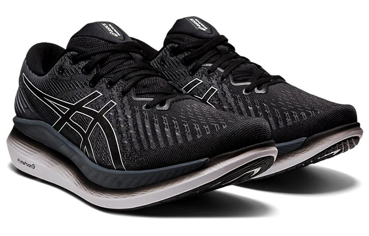 Мужские кроссовки ASICS Glideride 2 (черно-серые) — Чёрный / серый — фото 3