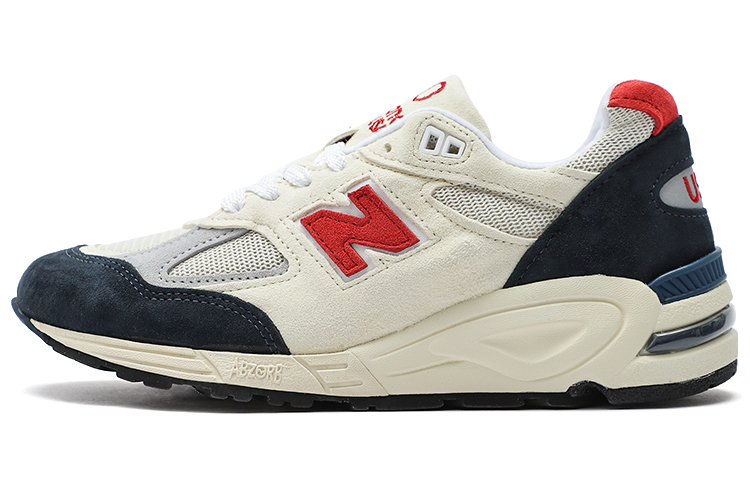 New Balance NB 990 V2 Teddy Made Series Retro Comfortable Sports Wear-Resistant Low-top Casual Urban Commuting Running Shoes Same Style for Men and Women Beige Gray American Made