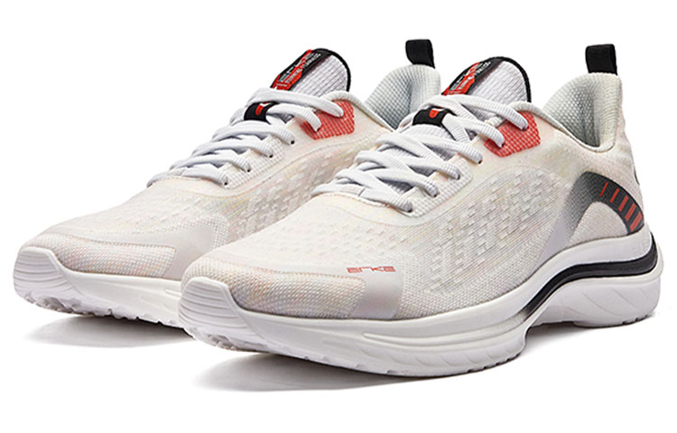 Erke Slip Resistant, Abrasion Resistant, Breathable Low top Running Shoes Men’s White Black