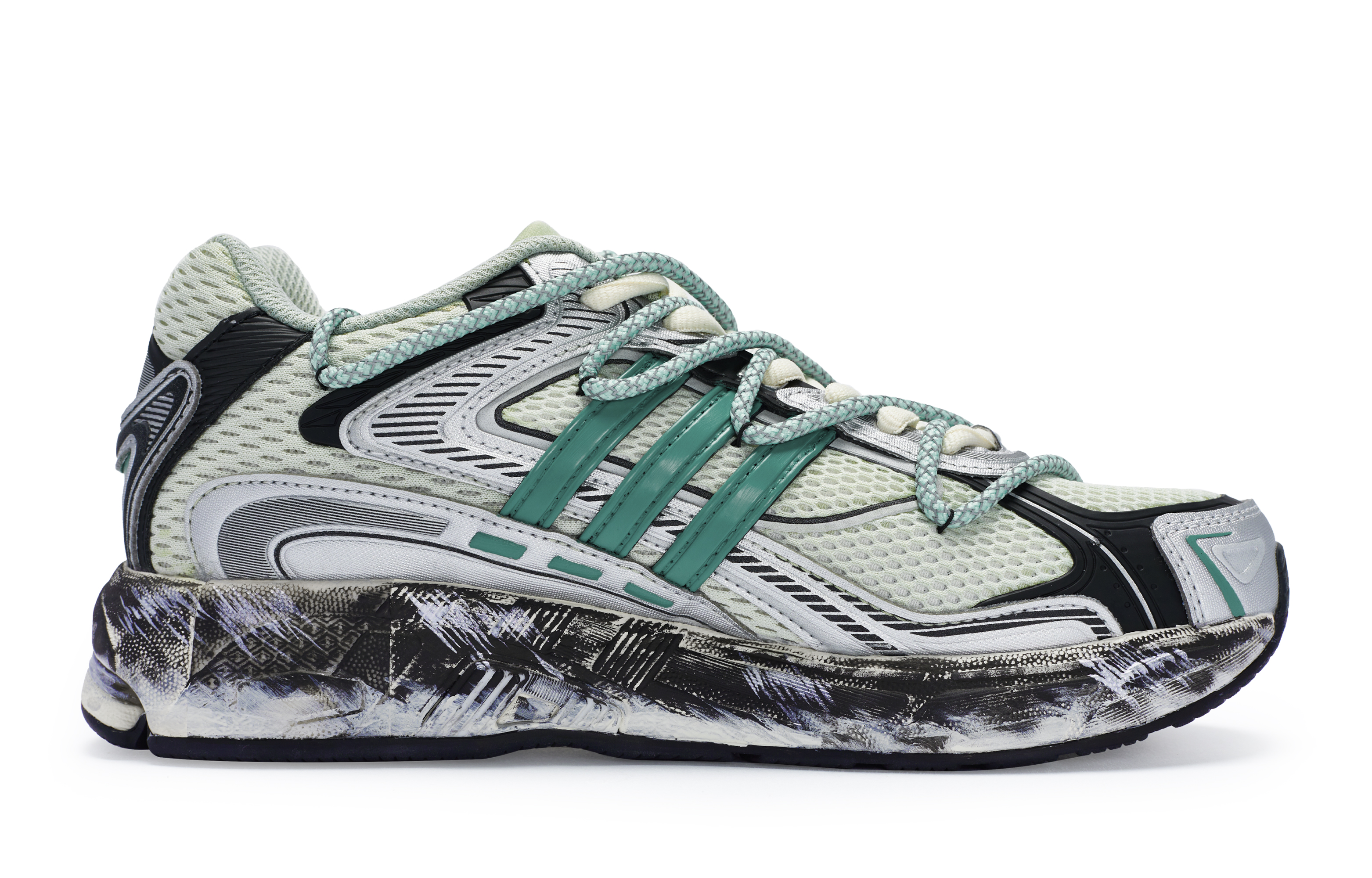 Adidas Originals Response Low top Casual Running Shoes Unisex Green Silver Black