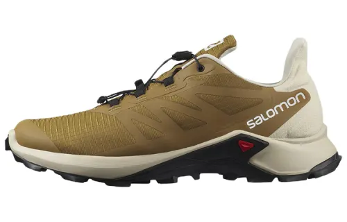 SALOMON Supercross 3 Running Shoes Men's Low Top Brown Yellow
