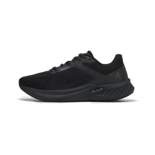 DESCENTE Enerzite Cushioning Slip Resistant Cushioning Slip Resistant Running Shoes Unisex Black
