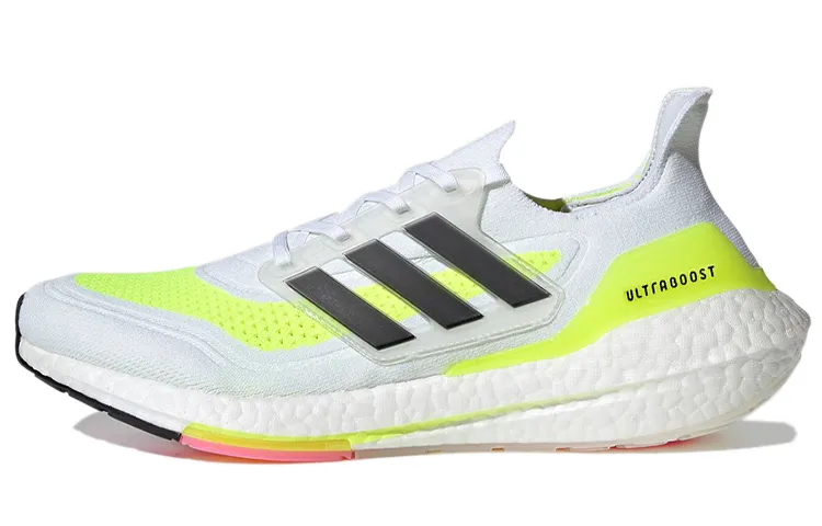 UltraBoost 21 Adidas 'White Solar Yellow'