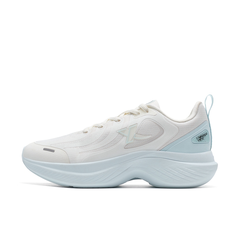 XTEP Slip Resistant Cushioning Low top Casual Running Shoes Women’s White Blue