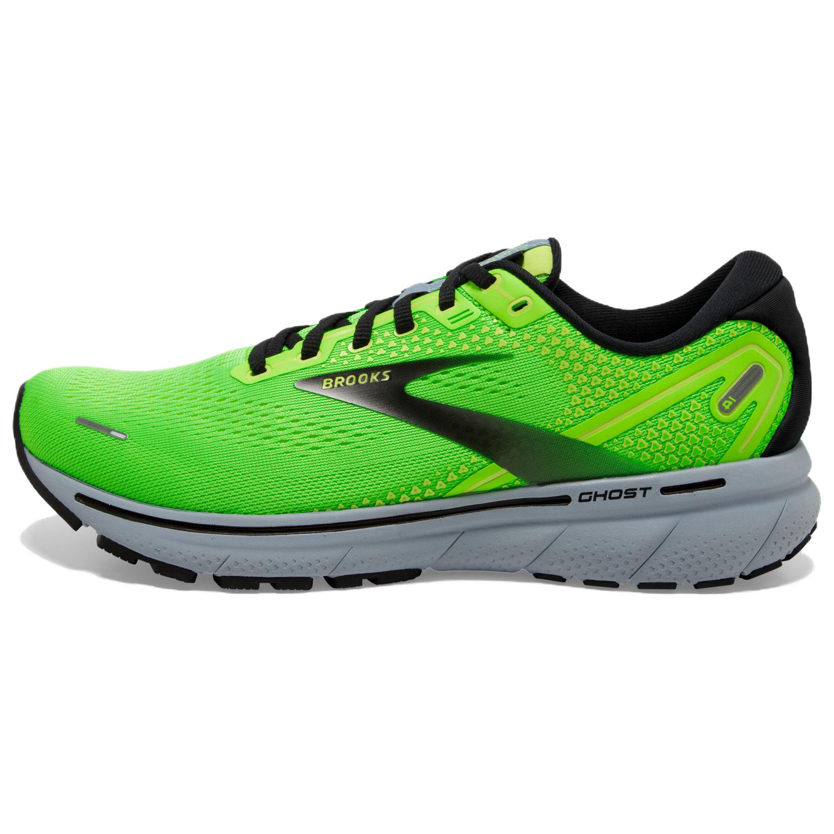 Brooks Brooks Ghost 14 sports comfort, wear-resistant and lightweight low-top running shoes men's green