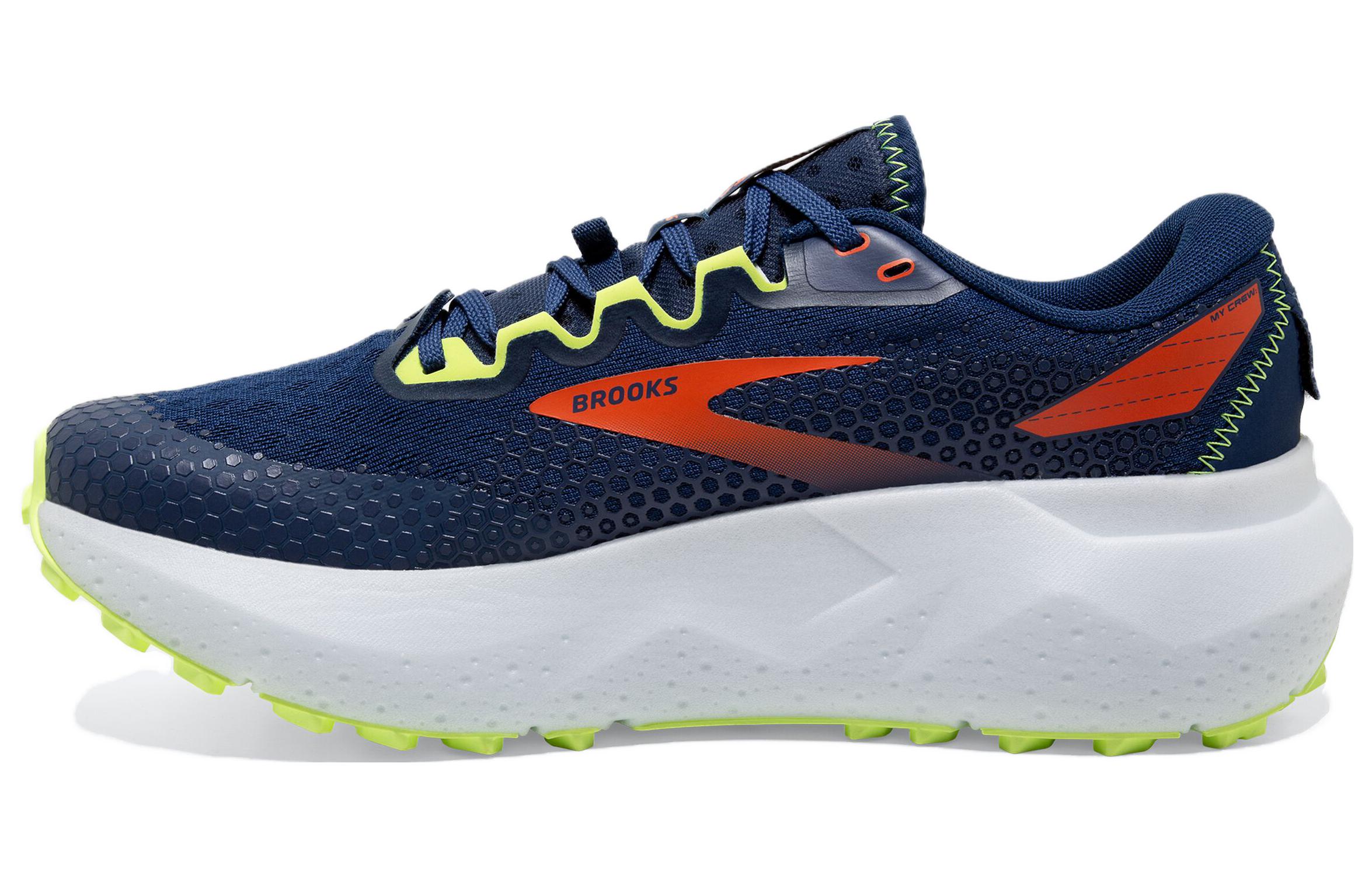 Brooks Caldera 6 Cushioning Lightweight Low top Running Shoes Men’s Blue White Orange