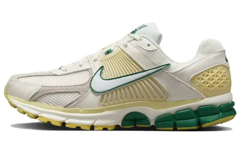 Nike Zoom Vomero 5 Low top Casual Training City Commuting Running Shoes Men's Beige Yellow Green