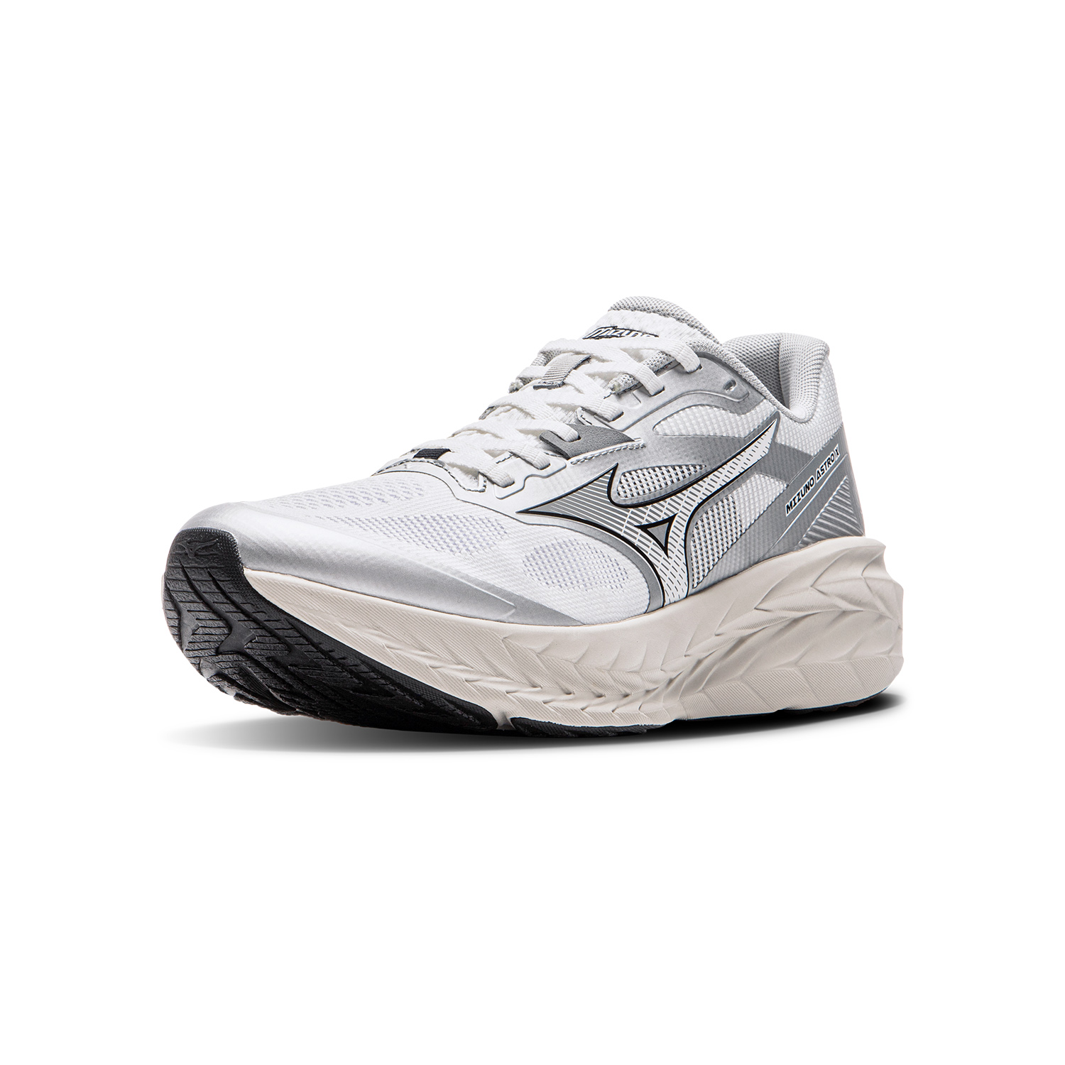 Mizuno ASTRO X Abrasion Resistant Low top Running Shoes Unisex White Silver