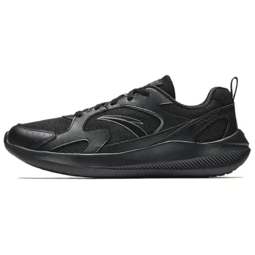 Anta Cushioning Breathable Low top Casual Running Shoes Men's Black