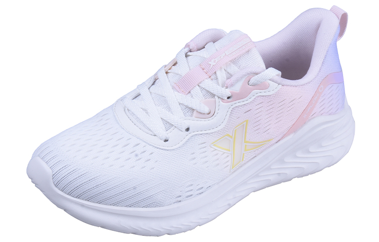 XTEP Fabric Slip Resistant, Abrasion Resistant, Breathable, Lightweight Low top Running Shoes Women’s Pink White