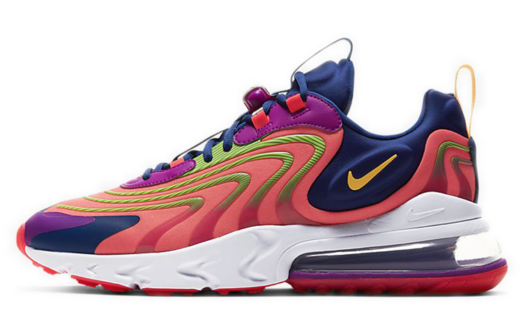 Nike Air Max 270 React ENG Sports Low-top Running Shoes Men and Women Laser Orange