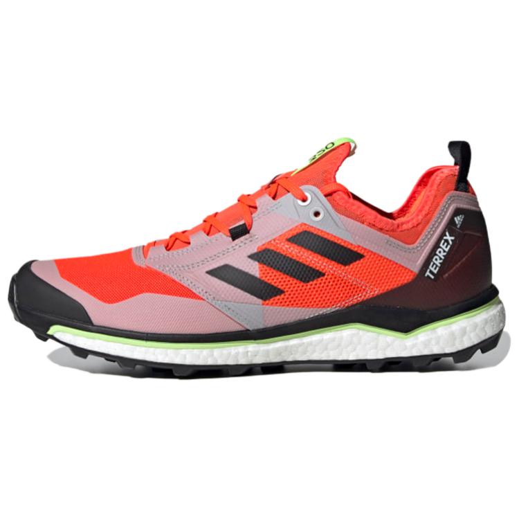 Adidas Terrex Agravic Slip Resistant Low top Running Shoes Men's Purple Red Black