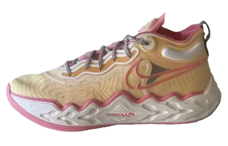Nike Air Zoom G.T. Run Cushioning Abrasion Resistant Cushioning, Wear Resistant Low top Running Shoes Men's Yellow Pink