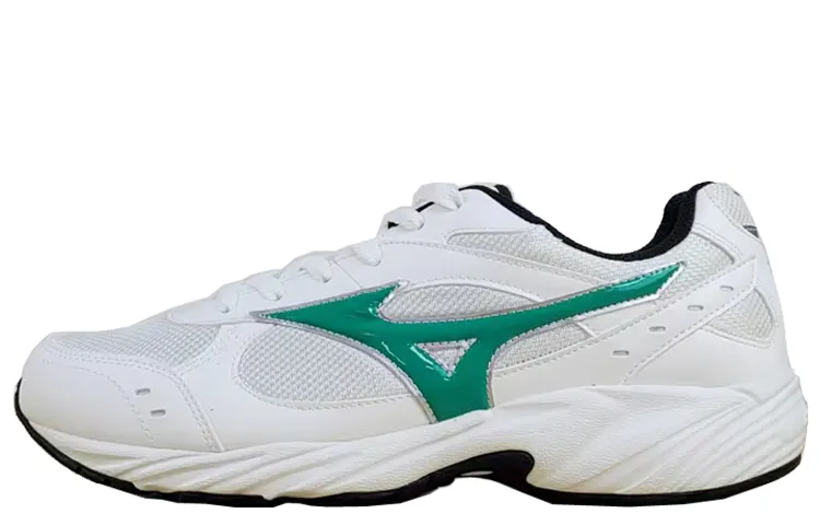 Mizuno Cushioning Anti-Slip Wear-Resistant Breathability Low-Top Training Running Shoes Men's White Green