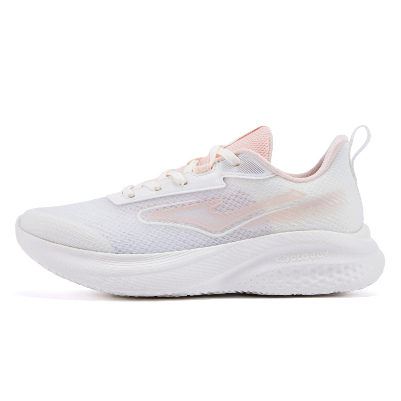 Erke Running Shoes Women’s Low Top Microcrystal White/Color Powder
