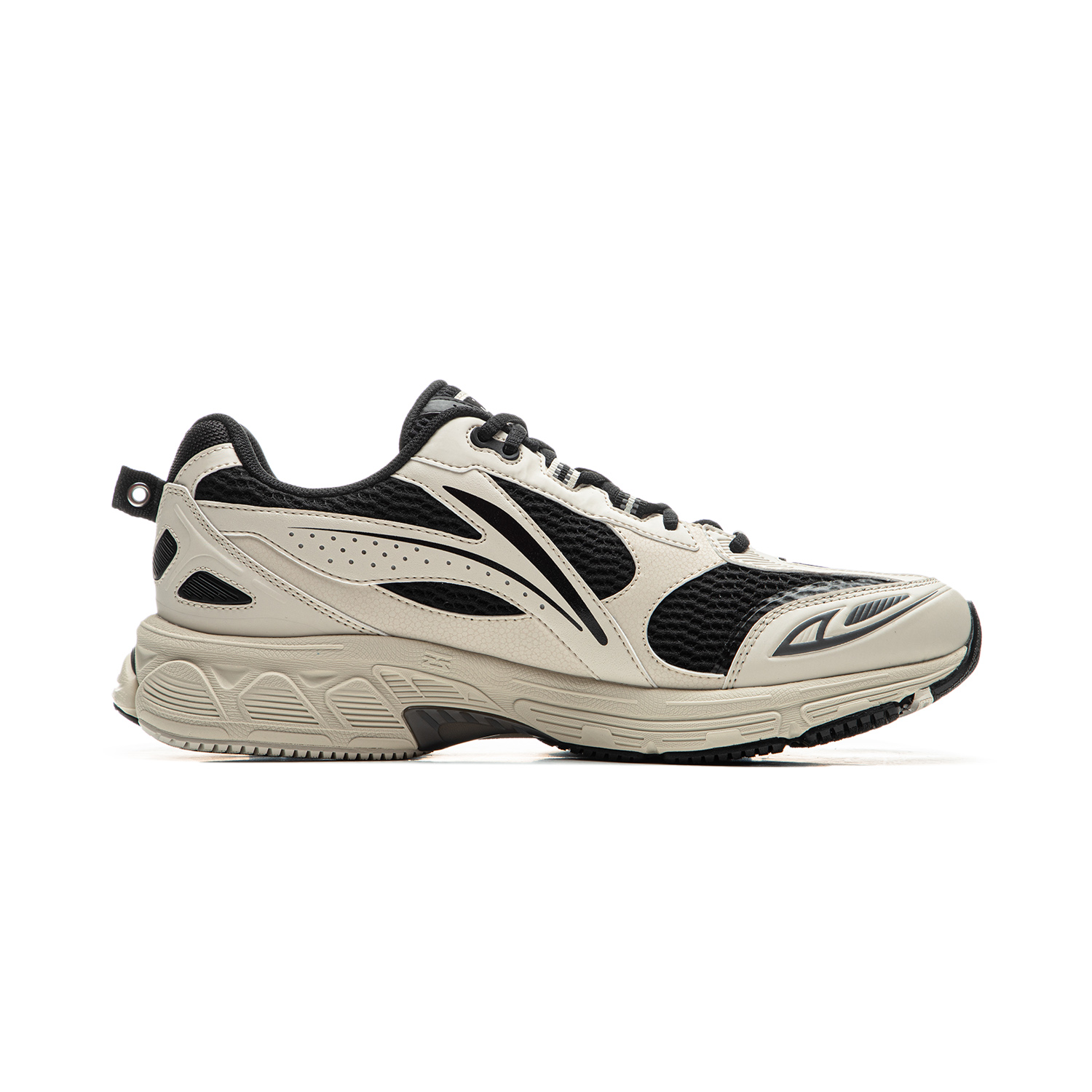 Li Ning Fuyao 2.0 Slip Resistant Abrasion Resistant Low top Casual Running Shoes Men’s Black Gray