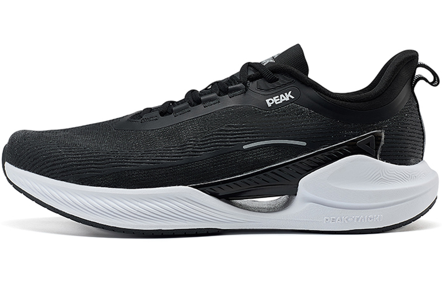 PEAK Cushioning Abrasion Resistant Breathable Slip Resistant Running Shoes Men’s Black Baymax