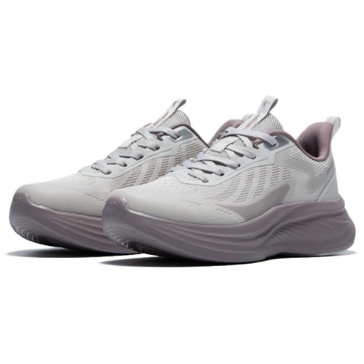 QIAODAN Cushioning Abrasion Resistant Breathable Low top Casual Running Shoes Women’s Gray