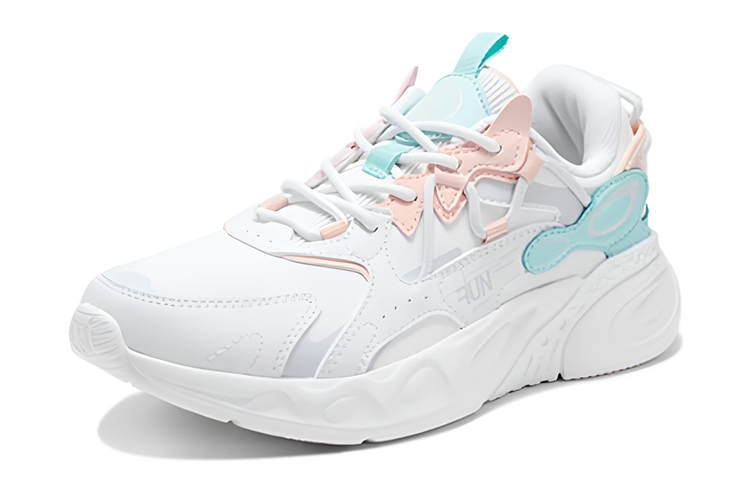 361° Dragon Eyes Lightweight Low top Running Shoes Women’s White Cyan