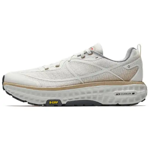 Anta Breathable And Slip Resistant Low top Casual Running Shoes Men's White