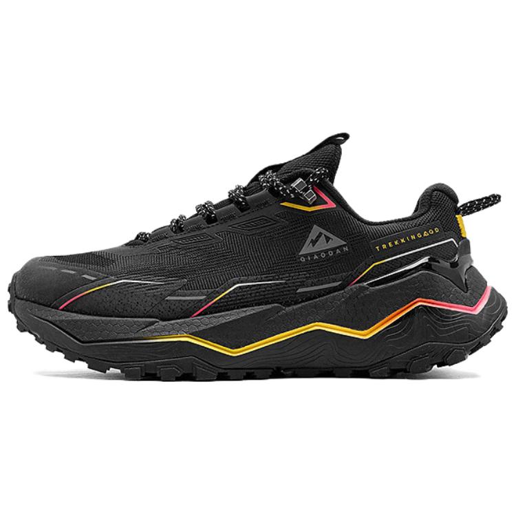 QIAODAN Slip Resistant Cushioning Moisture Wicking Low top Casual Running Shoes Men’s Black Pink