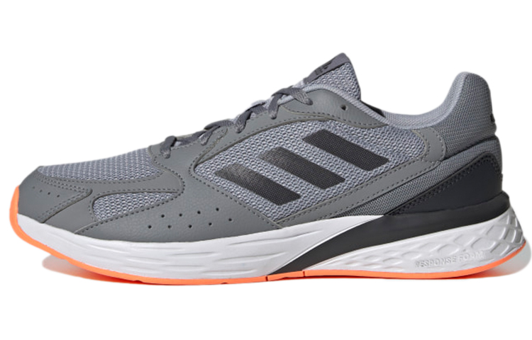 Adidas Response Trendy Slip Resistant And Breathable Low top Running Shoes Men's Gray Black