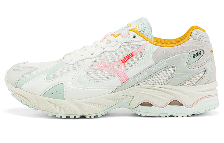 Женские кроссовки Mizuno Wave Solar (бело-голубые)
