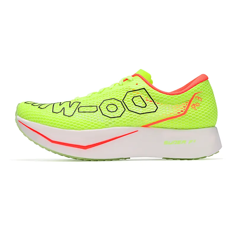 DO WIN Run 3 Low top Marathon Running Shoes Unisex Fluorescent Verdant Green