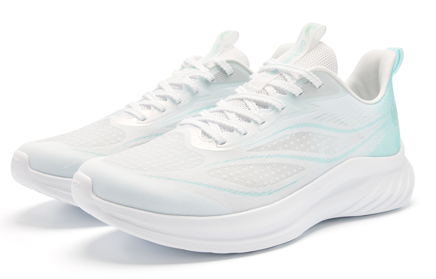 QIAODAN Light Speed 5.0LITE Low top Casual Running Shoes Men’s White Blue