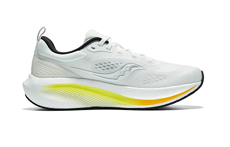 Saucony Surge 3 Fabric Cushioning Breathable Low top Casual Running Shoes Men’s White Black