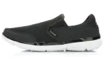 Li Ning Cushioning Slip Resistant Abrasion Resistant Breathable Low top Running Shoes Men's White Black