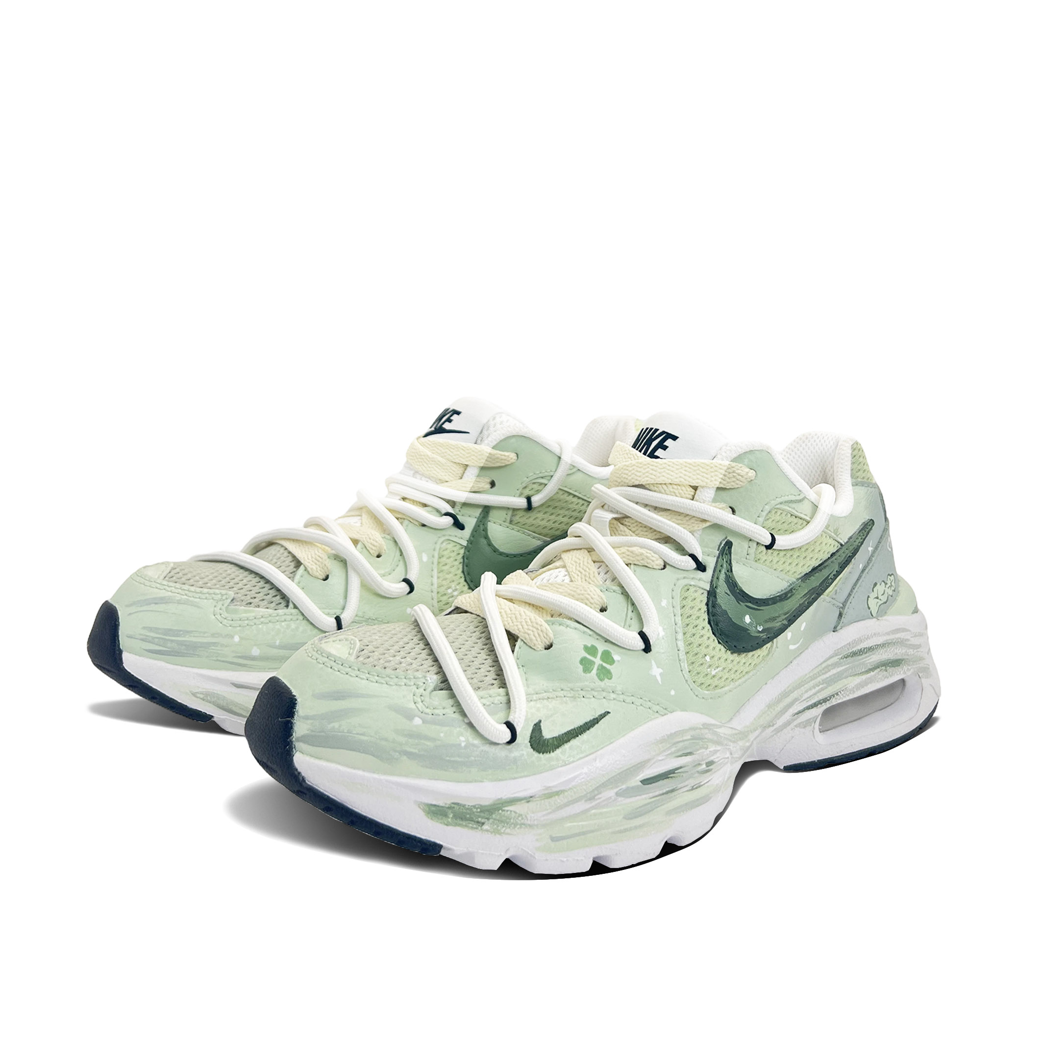 Nike Air Max Fusion Abrasion Resistant Low top Athletic Shoes Women’s Green